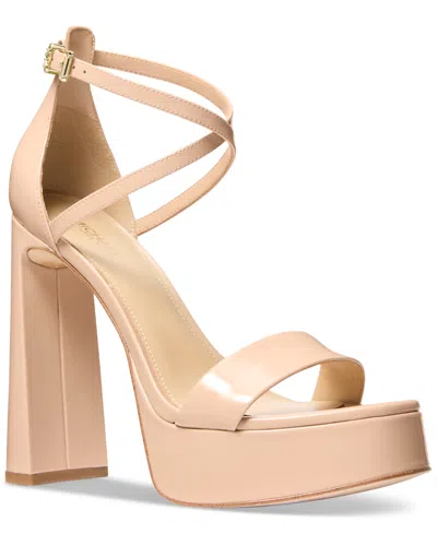 Michael Kors Michael  Women's Cami Platform Sandals In Light Blush