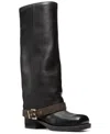 Michael Kors Colby Leather And Signature Logo Boot In Multi