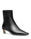 Michael Kors Michael  Women's Cosmo Snip Toe Kitten Heel Booties In Black
