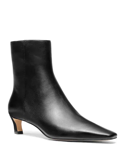 Michael Kors Michael  Women's Cosmo Snip Toe Kitten Heel Booties In Black