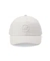 Michael Kors Mk Logo Baseball Cap In White