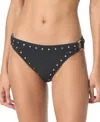 Michael Kors Michael  Women's Crepe Side-ring Studded Bottoms In Black