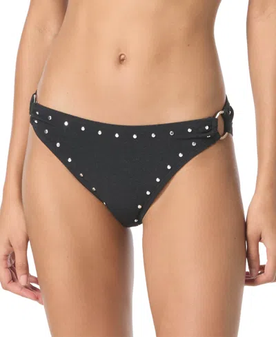 Michael Kors Michael  Women's Crepe Side-ring Studded Bottoms In Black