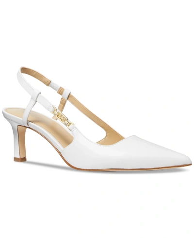 Michael Kors Michael  Women's Daniella Mid Sling Sandals In Optic White