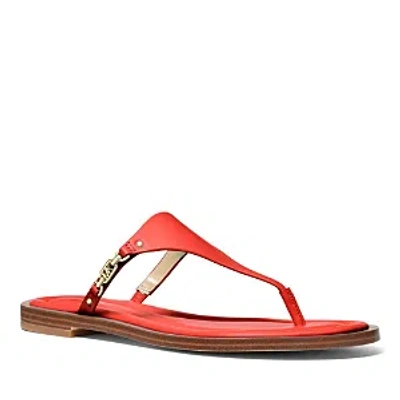 Michael Kors Michael  Women's Daniella Thong Sandals In Spiced Coral