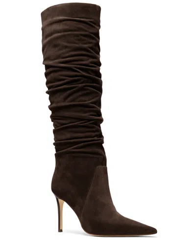 Michael Kors Michael  Women's Dawn Heeled Pointed Toe Boots In Brown