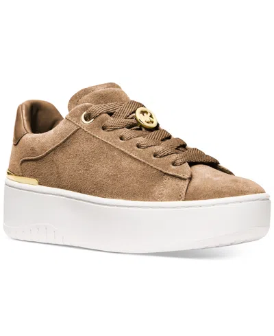 Michael Kors Women's Dottie Lace Up Sneakers In Brown