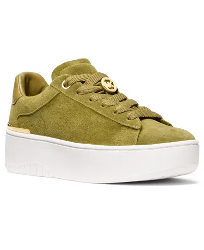 Michael Kors Michael  Women's Dottie Lace Up Sneakers In Green