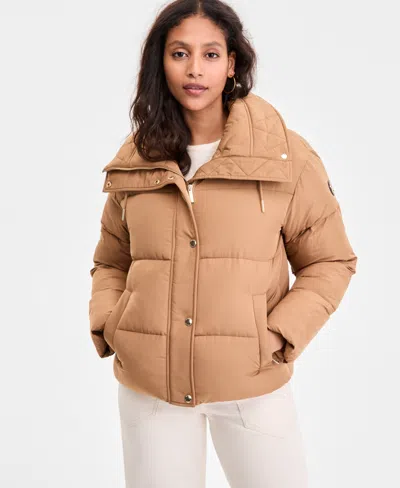 Michael Kors Michael  Women's Drawstring-collar Puffer Coat