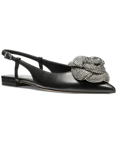 Michael Kors Michael  Women's Elodie Rosette Slingback Flats In Black