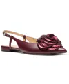 Michael Kors Michael  Women's Elodie Sling Flats In Burgundy