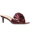 Michael Kors Michael  Women's Elodie Slip-on Mule Sandals In Burgundy