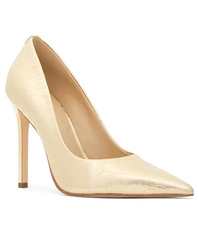 Michael Kors Michael  Women's Elyse Slip-on High Pumps In Gold