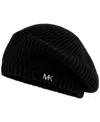 Michael Kors Michael  Women's Exposed Seam Beret In Black