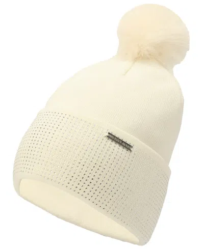 Michael Kors Michael  Women's Fine Crystal Cuff Hat In White