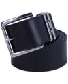 Michael Kors Michael  Women's Genuine Leather Logo Belt In Black
