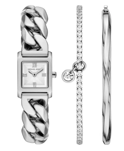 Michael Kors Michael  Women's Georgie Two-hand Stainless Steel Watch 19mm In Silver