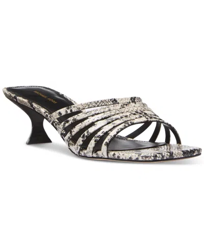 Michael Kors Michael  Women's Haisley Kitten Heel Sandals In Black