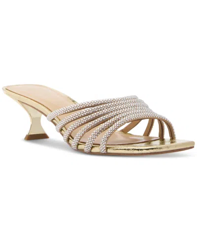 Michael Kors Michael  Women's Haisley Kitten Heel Sandals In Burgundy