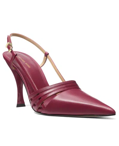 Michael Kors Michael  Women's Haisley Sling Pointed Toe Pumps In Purple