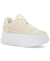 Michael Kors Michael  Women's Hayes Embellished Platform Sneakers In Cream