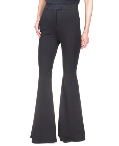 Michael Kors Michael  Women's High-waist Flared Pants In Black