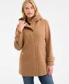 Michael Kors Michael  Women's Hooded Button-front Coat, Exclusively At Macy's In Brown