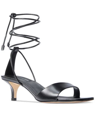 Michael Kors Michael  Women's Jaida Ankle-tie Sandals In Black