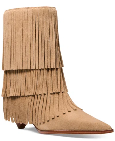 Michael Kors Michael  Women's Jayla Heeled Booties In Brown