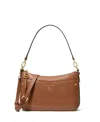 Michael Kors Jet Set Charm Medium Top Zip Pouchette Crossbody In Navy