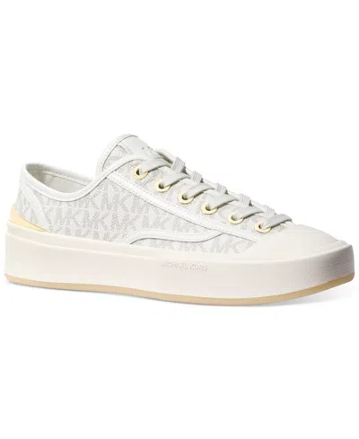 Michael Kors Michael  Women's Jude Lace-up Sneakers In Vanilla