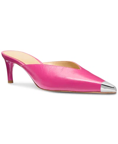 Michael Kors Michael  Women's Kasia Mule Pumps In Wild Berry