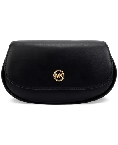 Michael Kors Michael  Women's Leather Belt Bag In Black,gold