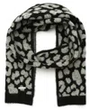 Michael Kors Michael  Women's Leopard Scarf In Black