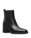 Michael Kors Lex Black Heeled Ankle Boot In Black