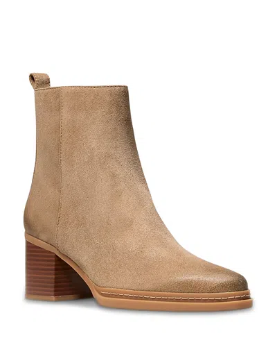 Michael Kors Michael  Women's Lex Suede Ankle Booties In Brown