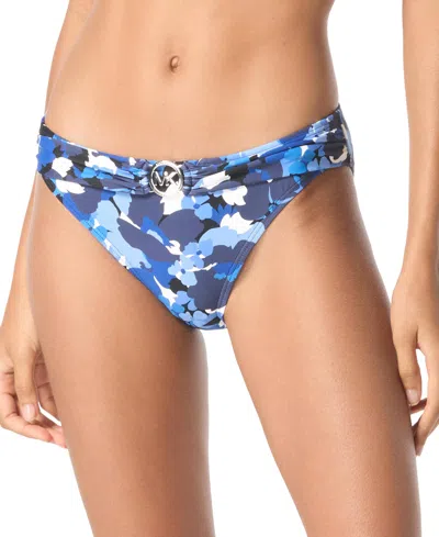 Michael Kors Michael  Women's Classic Bikini Bottoms In New Navy