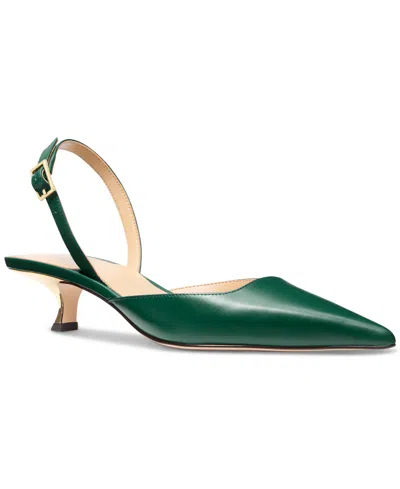 MICHAEL KORS MICHAEL MICHAEL KORS WOMEN'S LUNA SLINGBACK KITTEN-HEEL PUMPS 