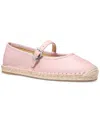Michael Kors Lynn Leather Ballet Espadrille In Smokey Rose