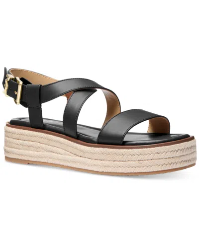 Michael Kors Women's Lynn Espadrille Sandals In Black