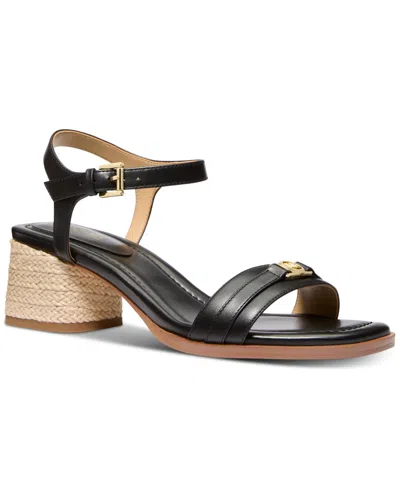 Michael Kors Michael  Women's Mandy Mid-heel Sandals In Black