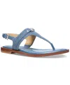 Shop Michael Kors Michael  Women's Mandy Thong Sandals In Union Wash