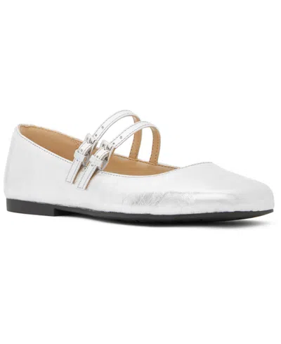 Michael Kors Michael  Women's Matilda Flex Ballet Shoes In Silver Leather