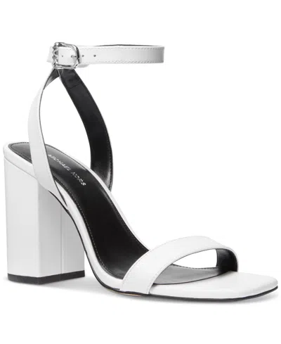 Michael Kors Michael  Women's Merriam Block-heel Sandals In Optic White