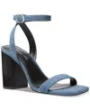 Michael Kors Merriam Denim Block Heel Sandal In Union Wash
