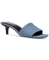 Michael Kors Merriam Denim Kitten Heel Sandal In Union Wash