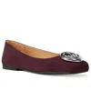 Michael Kors Milan Suede Ballet Flat In Burgundy