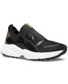 Michael Kors Michael  Women's Mmk Sami Zip Trainer Running Sneakers In Brown Multi