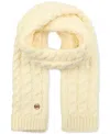 Michael Kors Michael  Women's Moving Cables Knit Scarf In Cream