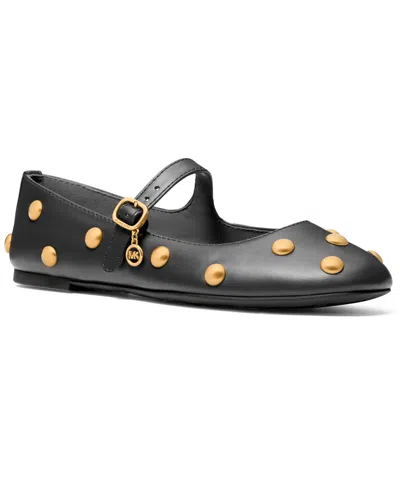 Michael Kors Michael  Women's Nellie Flex Mary Jane Flats In Black